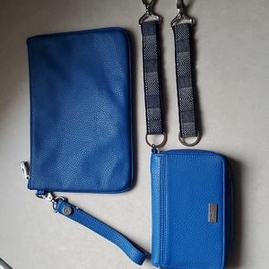 Thirty One Bundle Jewell Wallet - Rubie Mini - Key Fob Cobalt